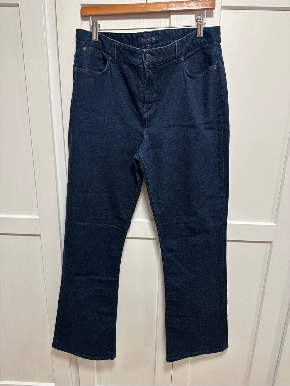 Talbots Heritage Dark Denim Straight-Leg Jeans sz 14